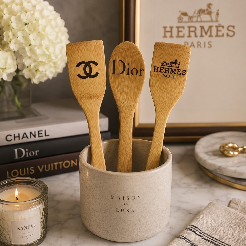 Add a touch of designer-inspired style to your kitchen with this unique set of 3